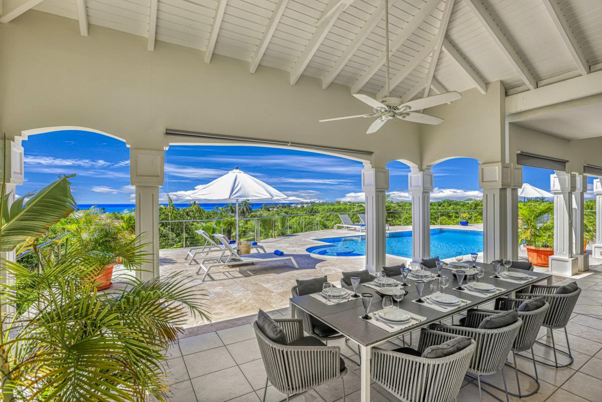 10.Location villa Oceane Terres Basses Saint Martin - Terrasse